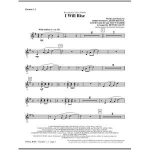 I Will Rise - Bb Clarinet 1 & 2