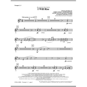 I Will Rise - Bb Trumpet 2,3