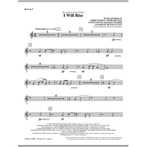 I Will Rise - F Horn