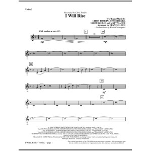 I Will Rise - Violin 2