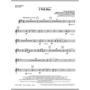 I Will Rise - Alto Sax (sub. Horn)