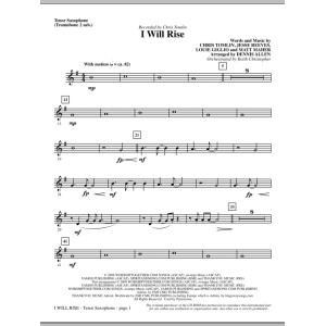I Will Rise - Tenor Sax (sub. Tbn 2)