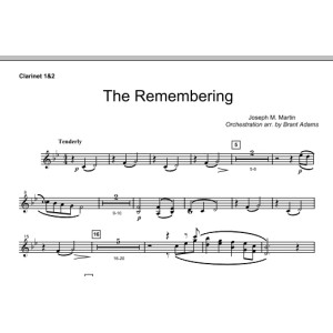 The Remembering - Bb Clarinet 1,2