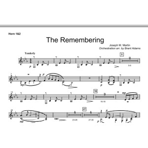 The Remembering - F Horn 1,2