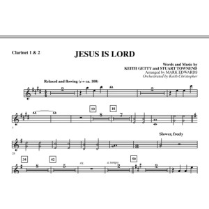 Jesus Is Lord - Bb Clarinet 1 & 2