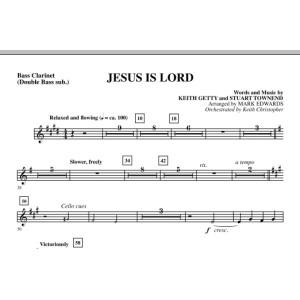 Jesus Is Lord - Bass Clarinet (sub. dbl bass)