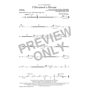 I Dreamed A Dream - Percussion