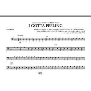 I Gotta Feeling - Bassoon