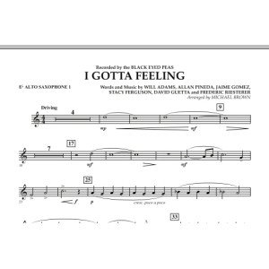 I Gotta Feeling - Eb Alto Saxophone 1