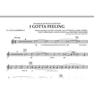 I Gotta Feeling - Eb Alto Saxophone 2