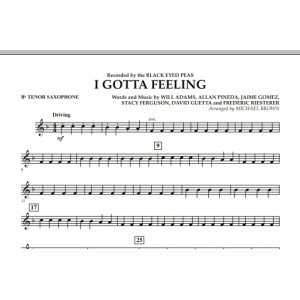 I Gotta Feeling - Bb Tenor Saxophone