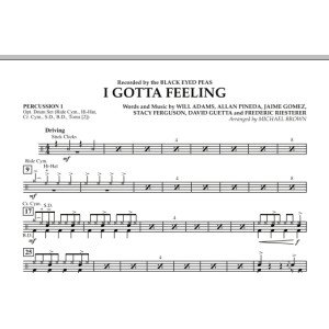I Gotta Feeling - Percussion 1