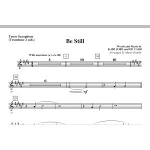 Be Still - Tenor Sax (Trombone 2 sub.)