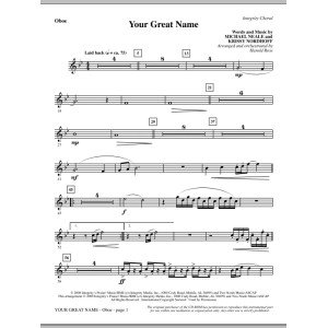 Your Great Name - Oboe