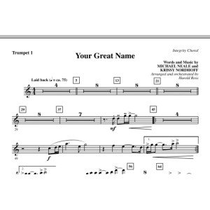 Your Great Name - Trumpet 1