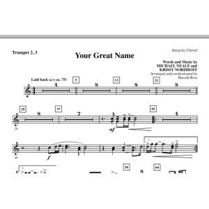 Your Great Name - Trumpet 2 & 3