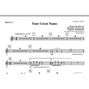 Your Great Name - Horn 1 & 2