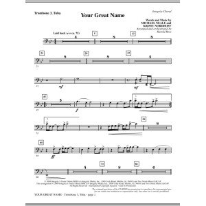 Your Great Name - Trombone 3/Tuba