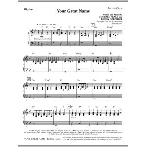 Your Great Name - Rhythm
