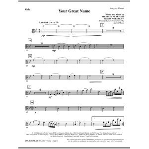 Your Great Name - Viola