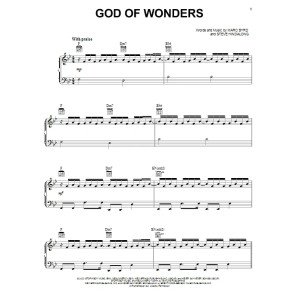God Of Wonders