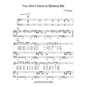 You Don't Have To Believe Me