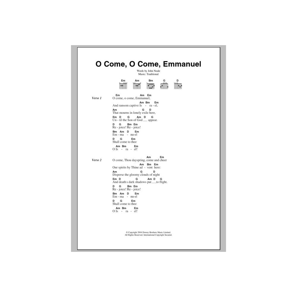 O Come, O Come Emmanuel