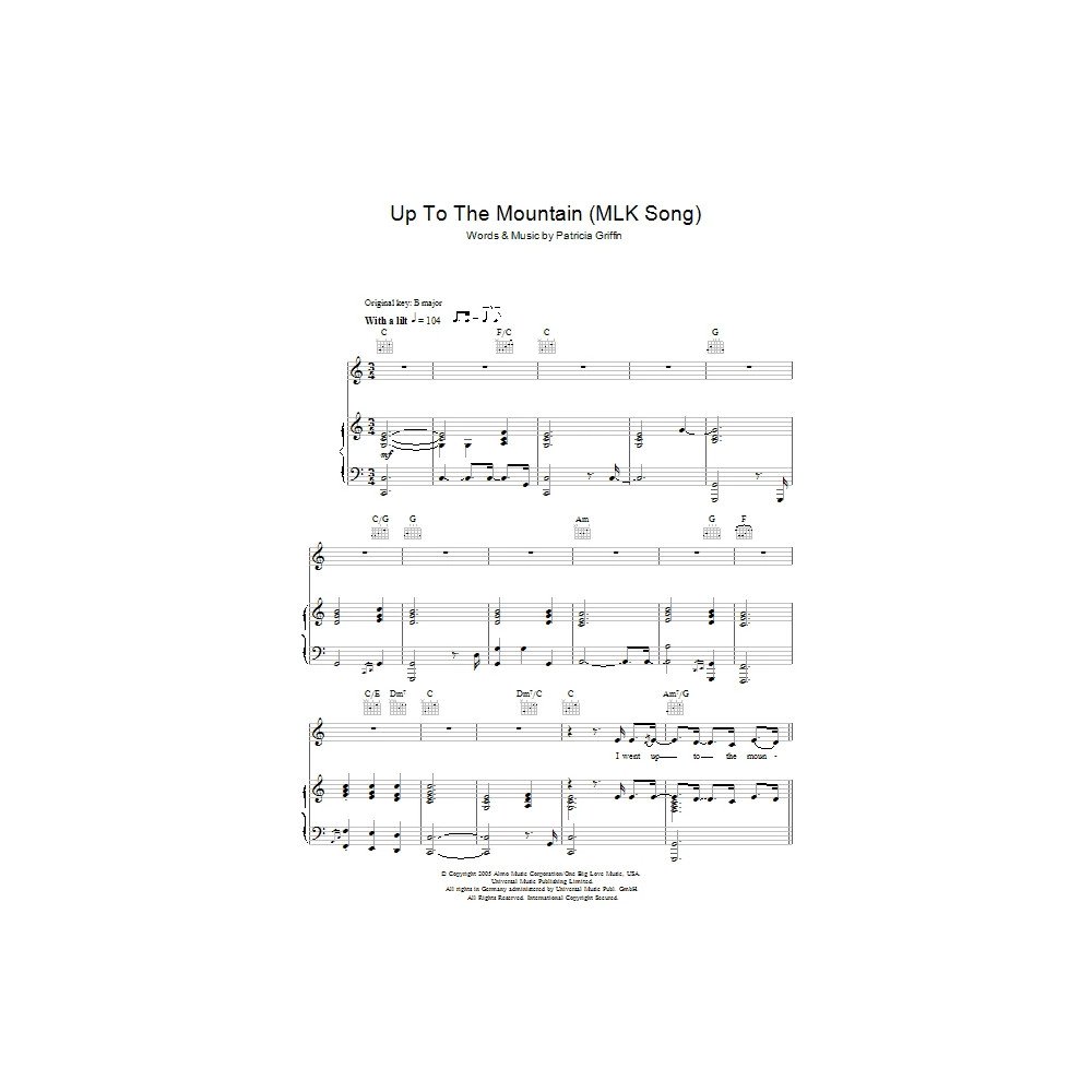 Up The Mountain (MLK Song)