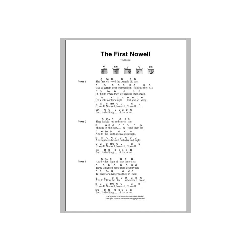 The First Nowell