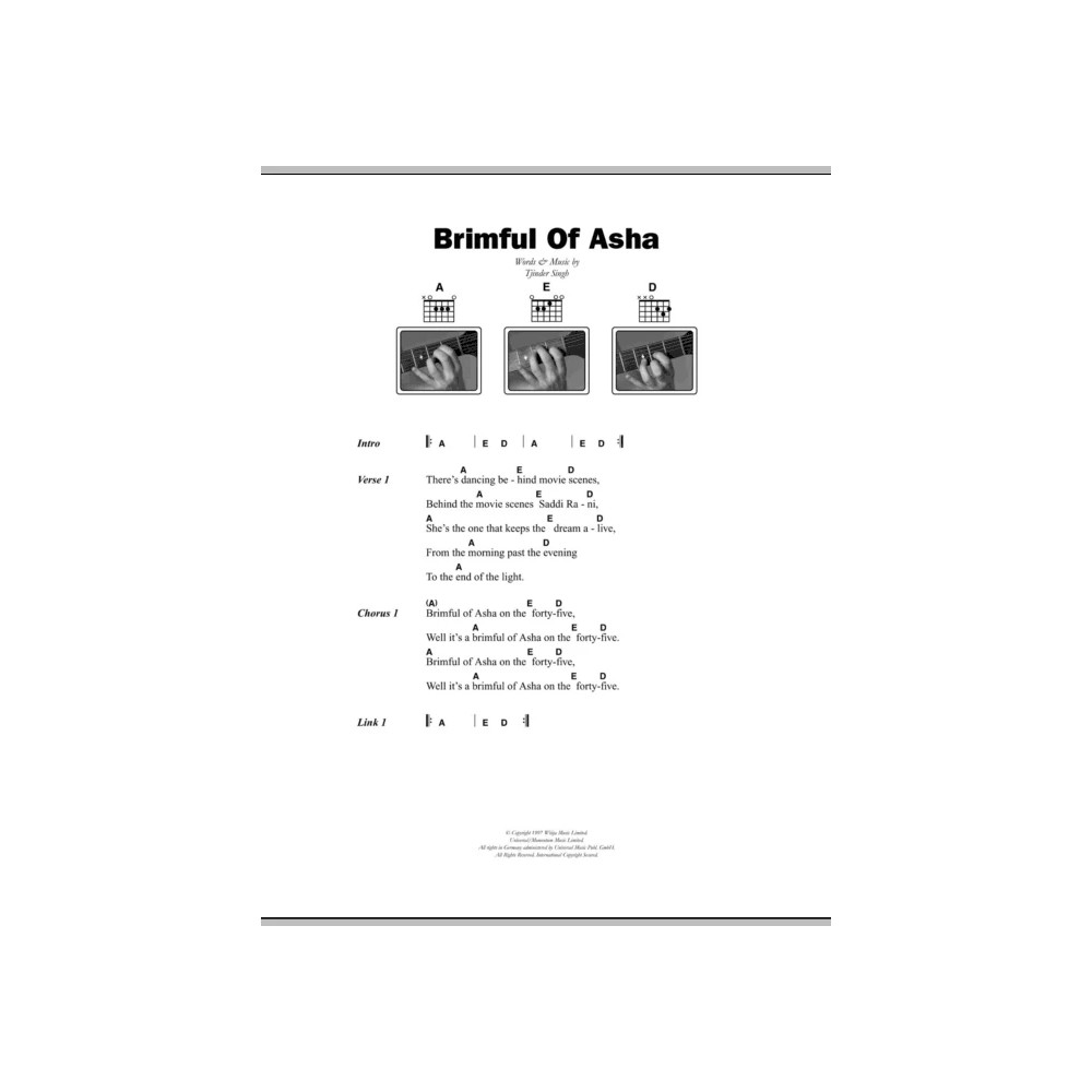 Brimful Of Asha