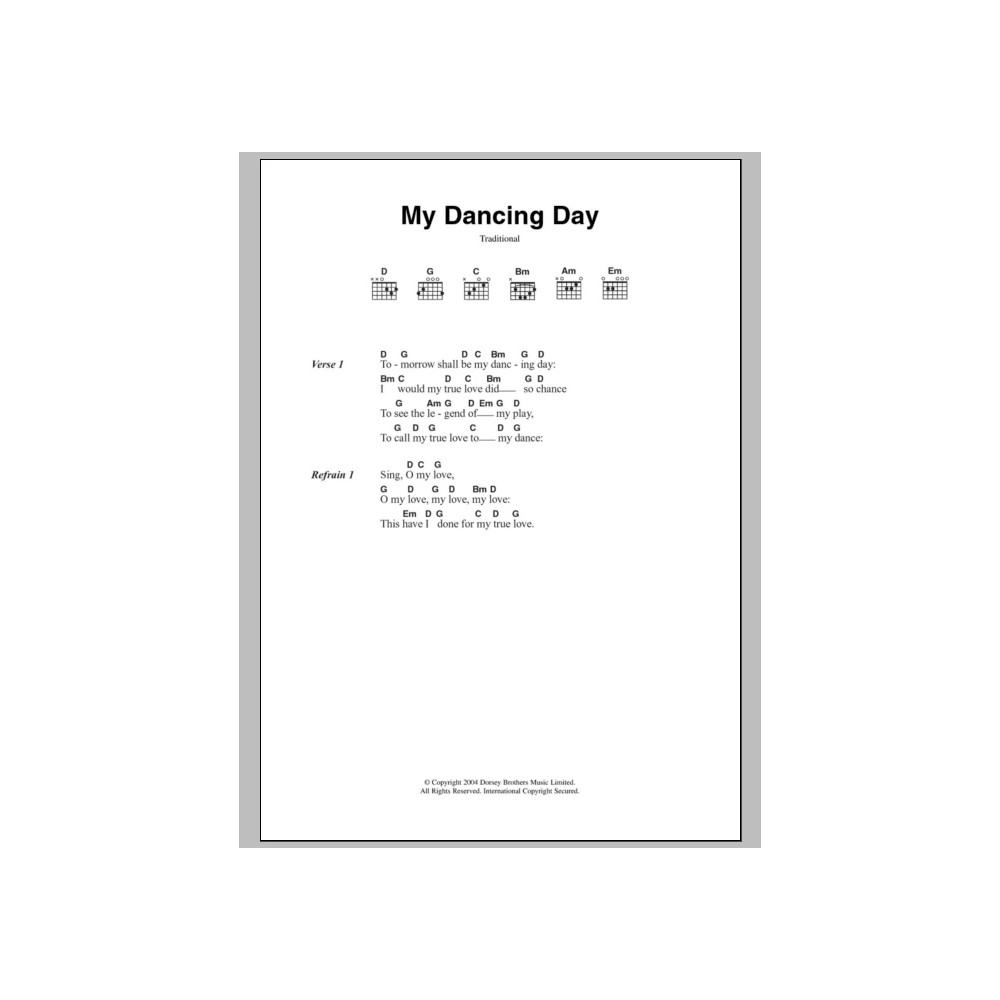 My Dancing Day