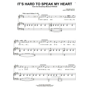 It's Hard To Speak My Heart (from Parade)