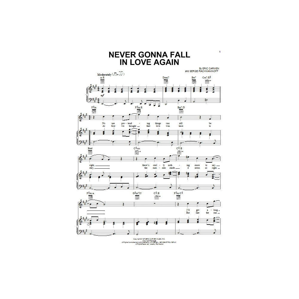 Never Gonna Fall In Love Again