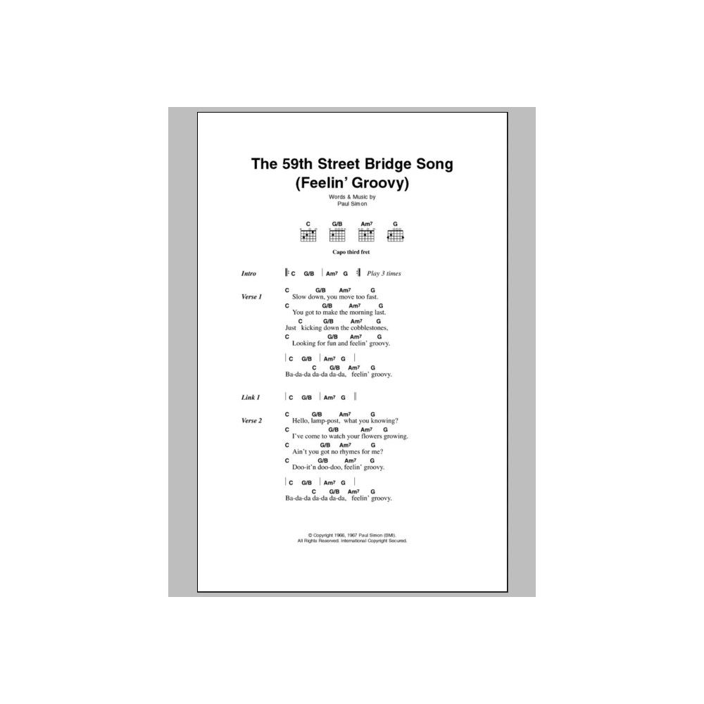 The 59th Street Bridge Song (Feelin' Groovy)