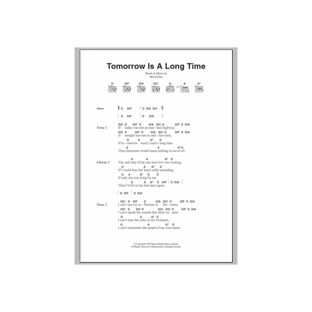 Tomorrow Is A Long Time