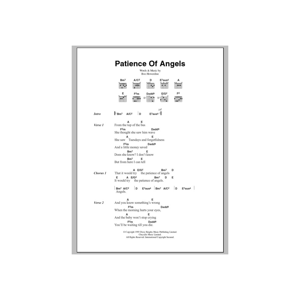 Patience Of Angels
