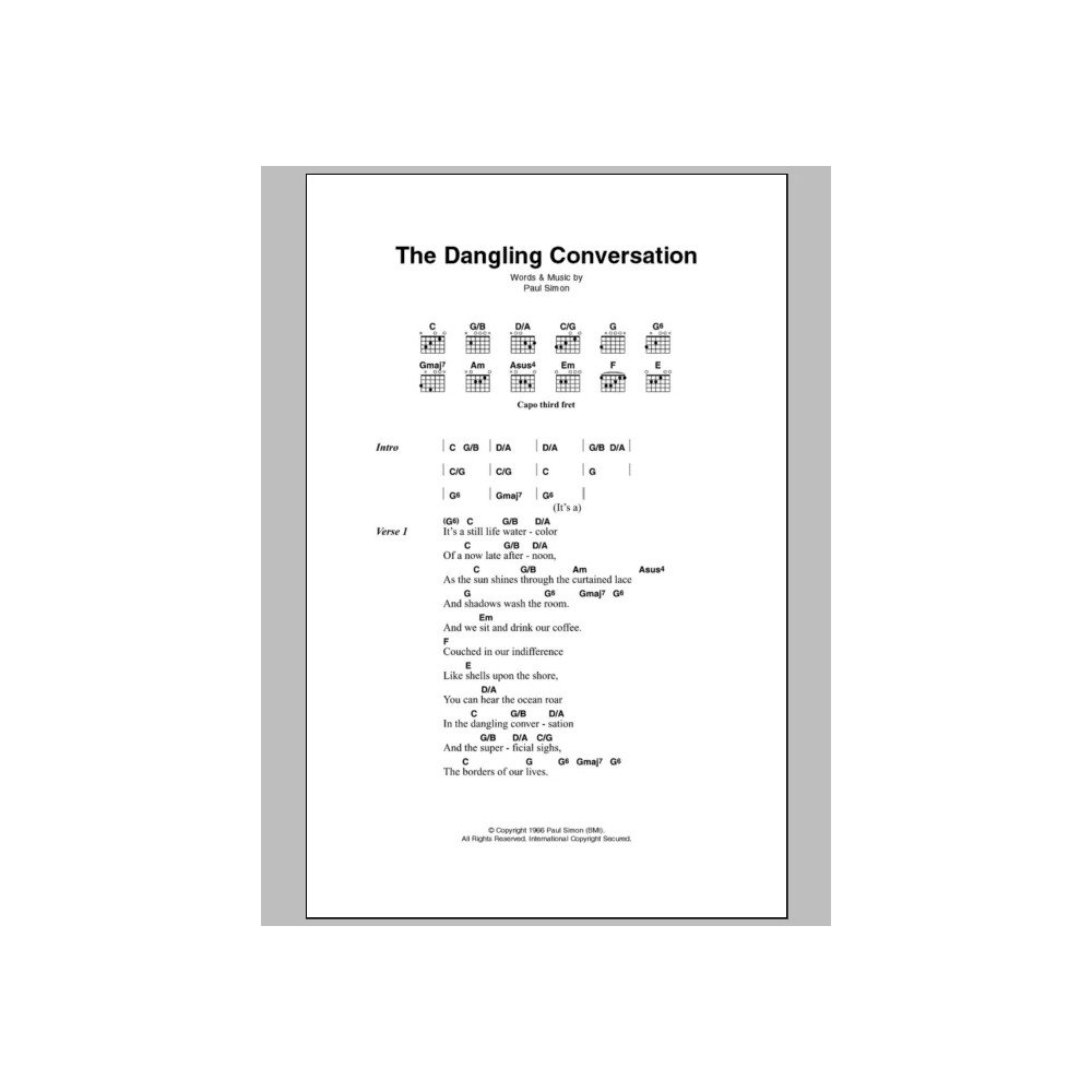 The Dangling Conversation