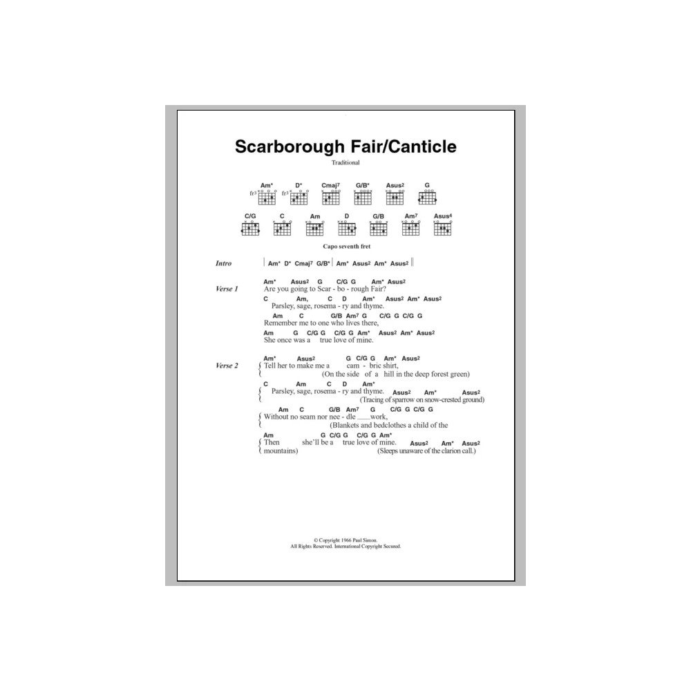 Scarborough Fair/Canticle
