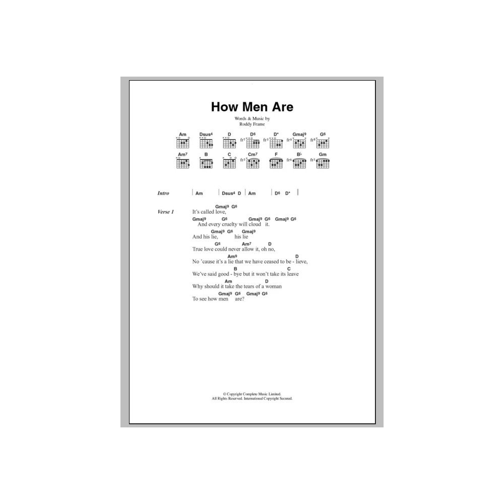 How Men Are