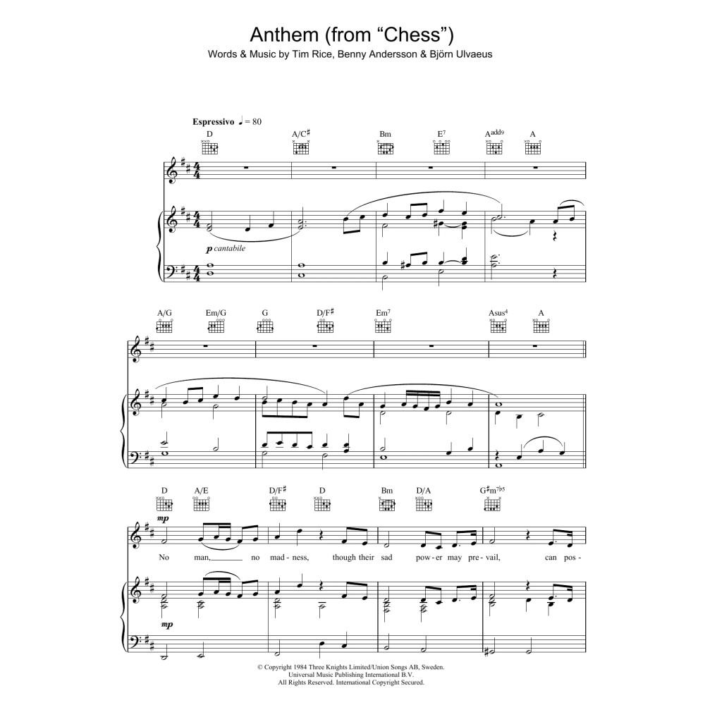 Anthem (from Chess)
