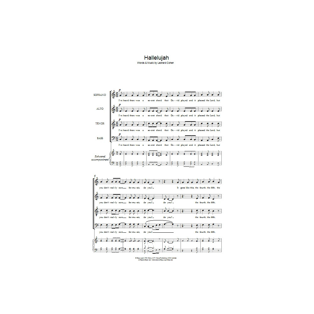 Hallelujah (arr. Barrie Carson Turner)