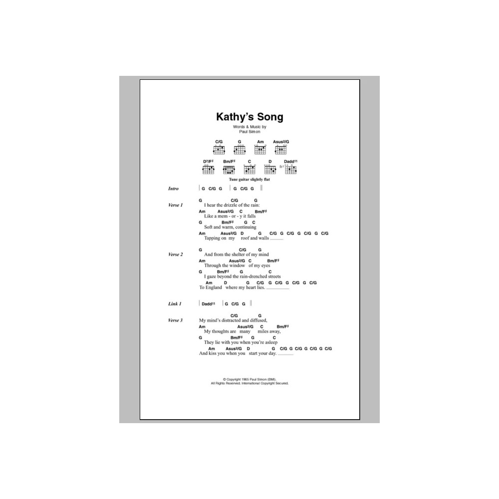 Kathy's Song
