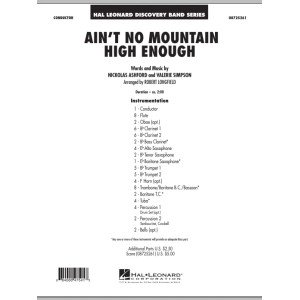 Ain't No Mountain High Enough - Full Score