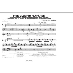 Five Olympic Fanfares - Bb Clarinet