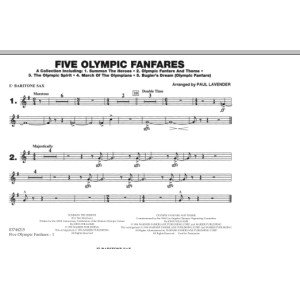 Five Olympic Fanfares - Eb Baritone Sax