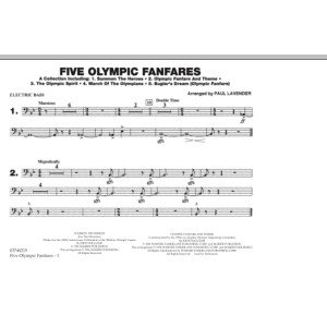 Five Olympic Fanfares - Electric Bass