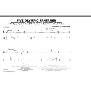 Five Olympic Fanfares - Cymbals