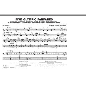 Five Olympic Fanfares - Quad Toms