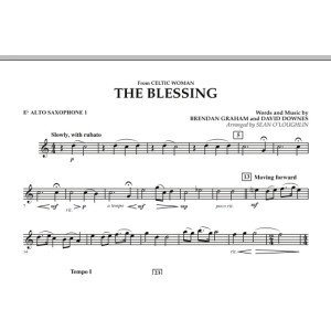 The Blessing (from Celtic Woman) - Eb Alto Saxophone 1