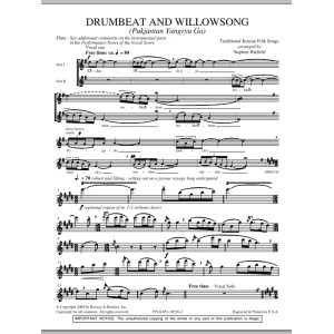 Drumbeat And Willowsong (Pukjantan Yangryu Ga) - Flute